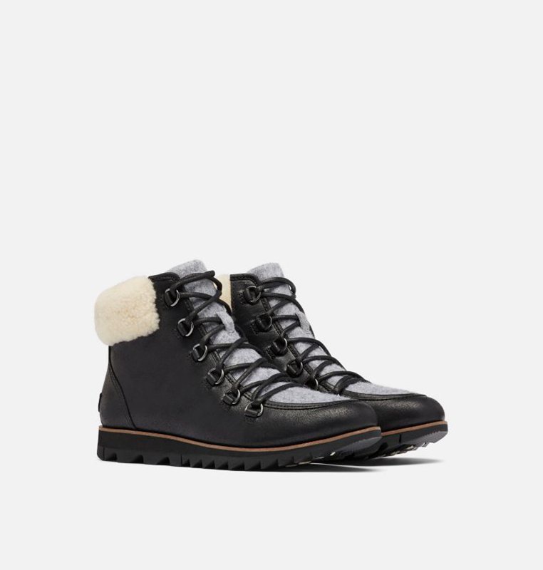 Sorel Dam Stövlar Svarta - Harlow™ Lace Cozy Låga - SCA-435781